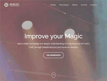 Tablet Screenshot of magic-workshops.com